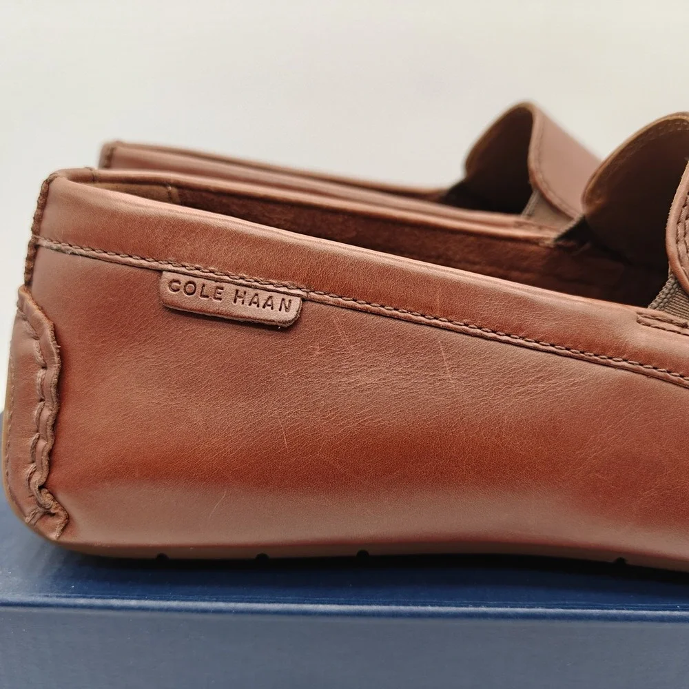 Cole Haan Grand+ Venetian Driving Loafers Mens 11.5 M Woodbury Gum C38825